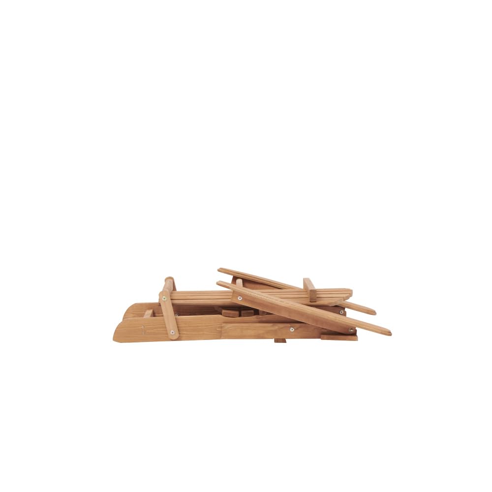 Solid Cedar Wood Folding Adirondack Chair Set of 2 B593545
