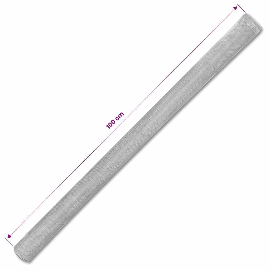 Aluminum Mesh Screen 39.4"x196.9" Silver O55798