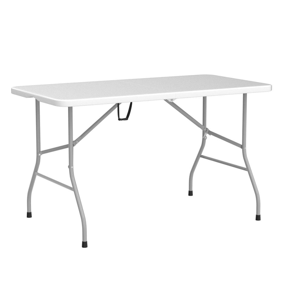 Folding Table 6ft Portable Heavy Duty Plastic White Q32759