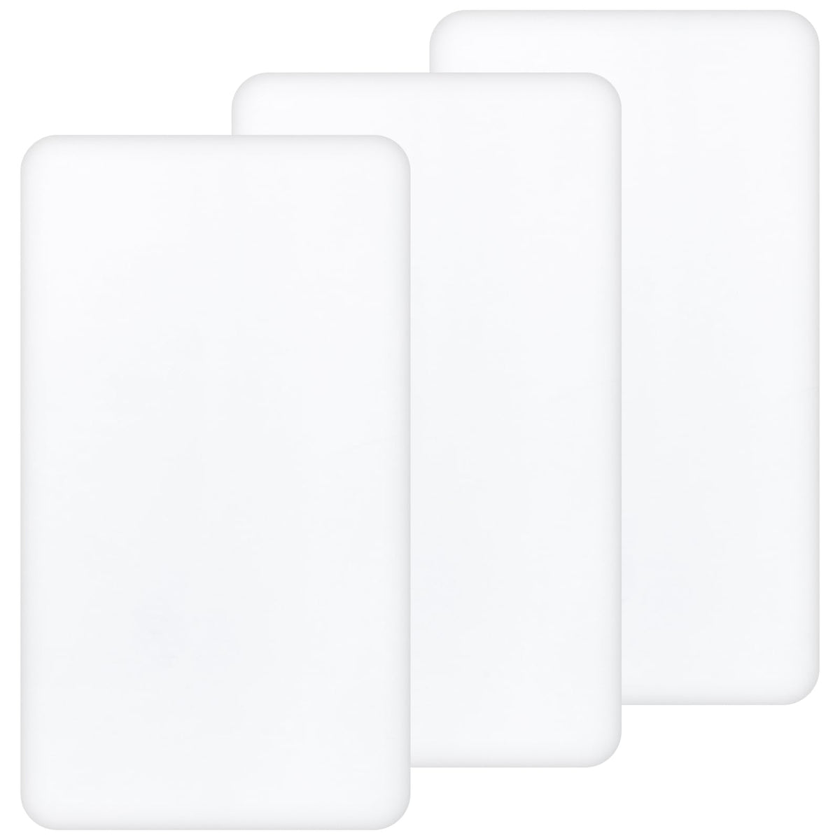 3-Pack Baby Crib Fitted Sheet Set 52 X 28 Inches O82051