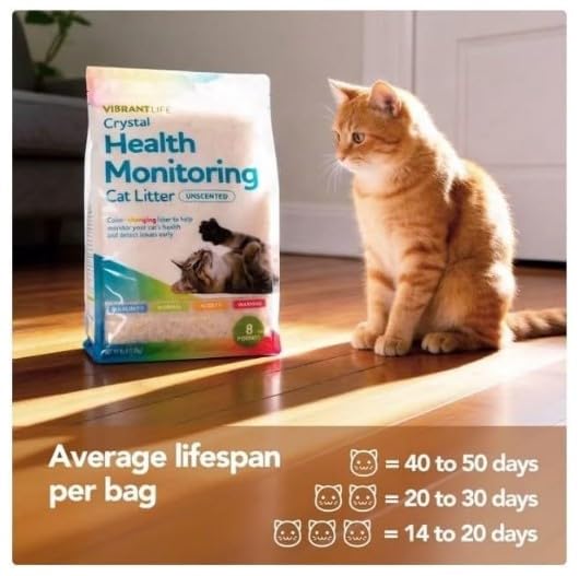 Unscented Color-Changing 8 Lb Cat Litter A60904