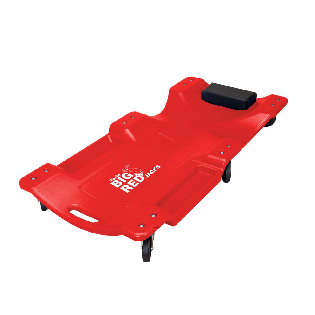 Rolling Garage Creeper with Padded Headrest and 6 Casters T23721