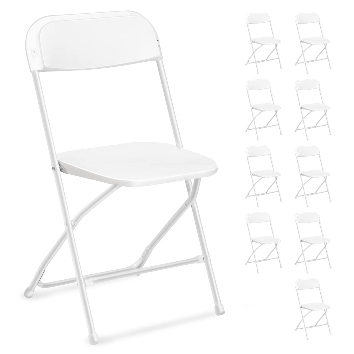 White 10 Pack Folding Chair G342585