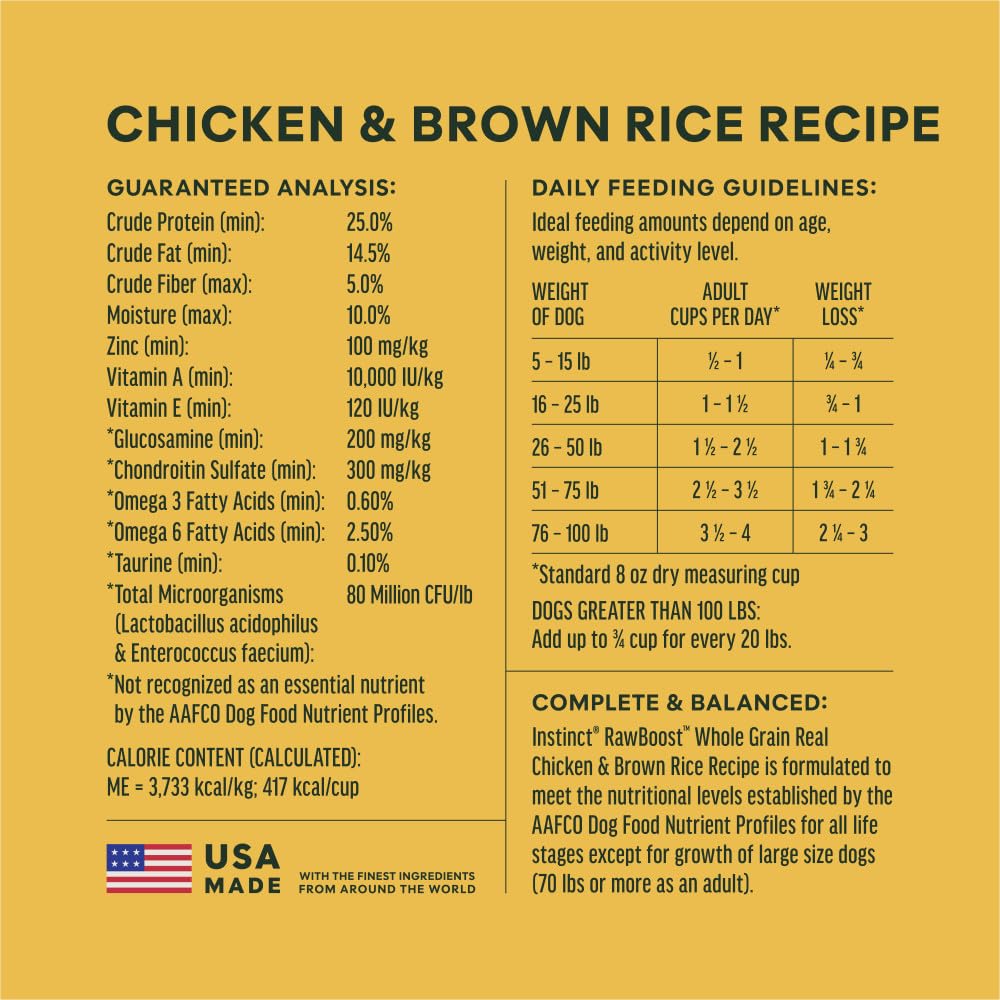 Chicken & Brown Rice Dry Dog Food 20 lb C314254
