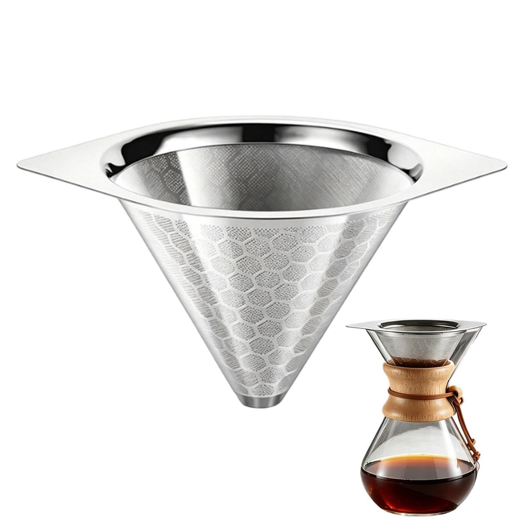 Heat Resistant Reusable Stainless Steel Drip Coffee Filter M121508