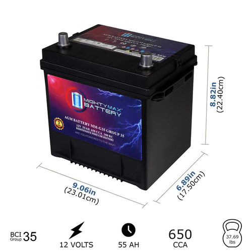 12V 55Ah AGM Replacement Battery O26028