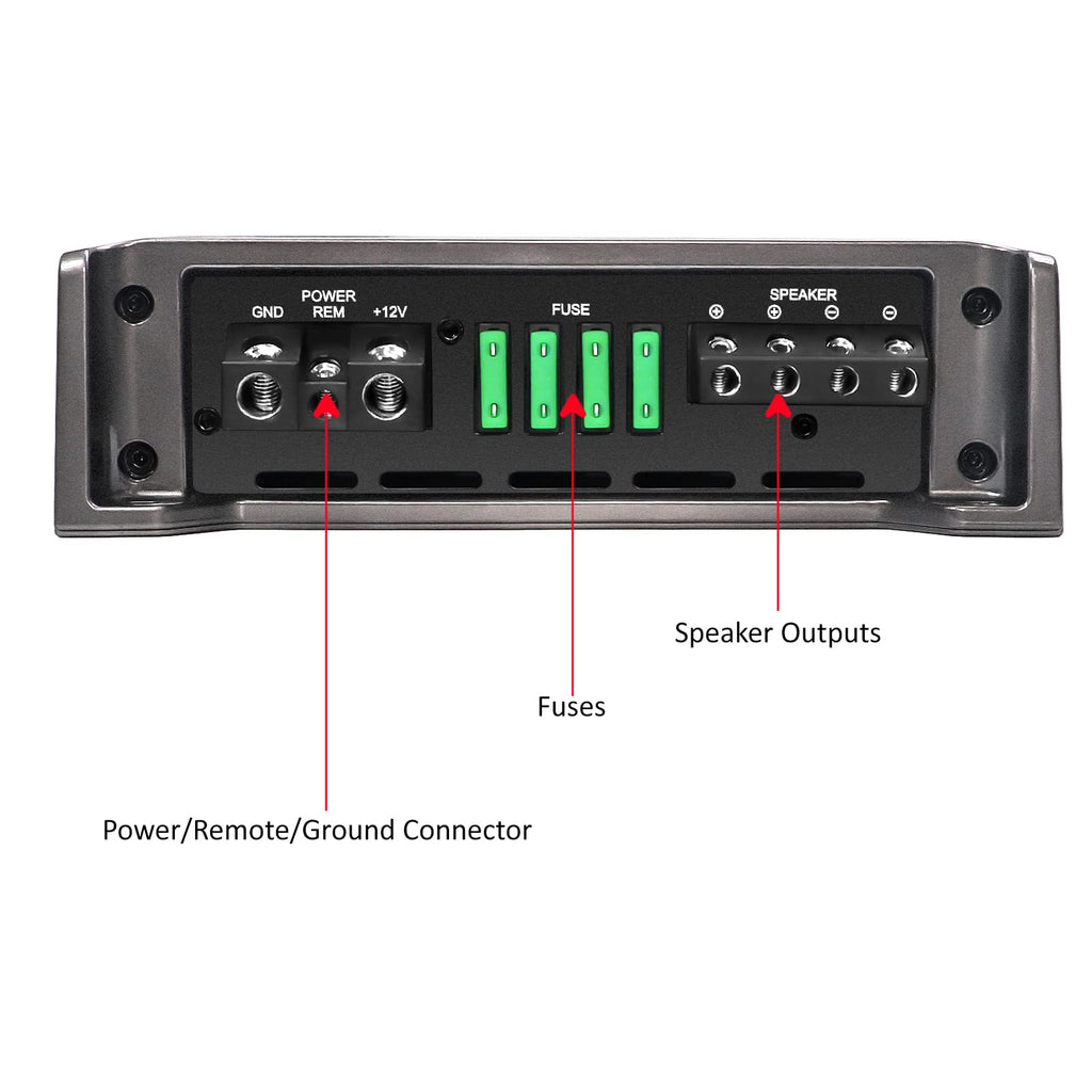 2500W Class D Car Audio Mono Block Subwoofer Amplifier H4568