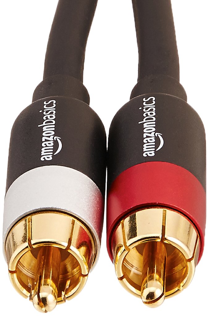 2 RCA Stereo Audio Cable, 4 Feet, Black T908611