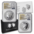 American Proof Silver Morgan and Peace $1 A18723