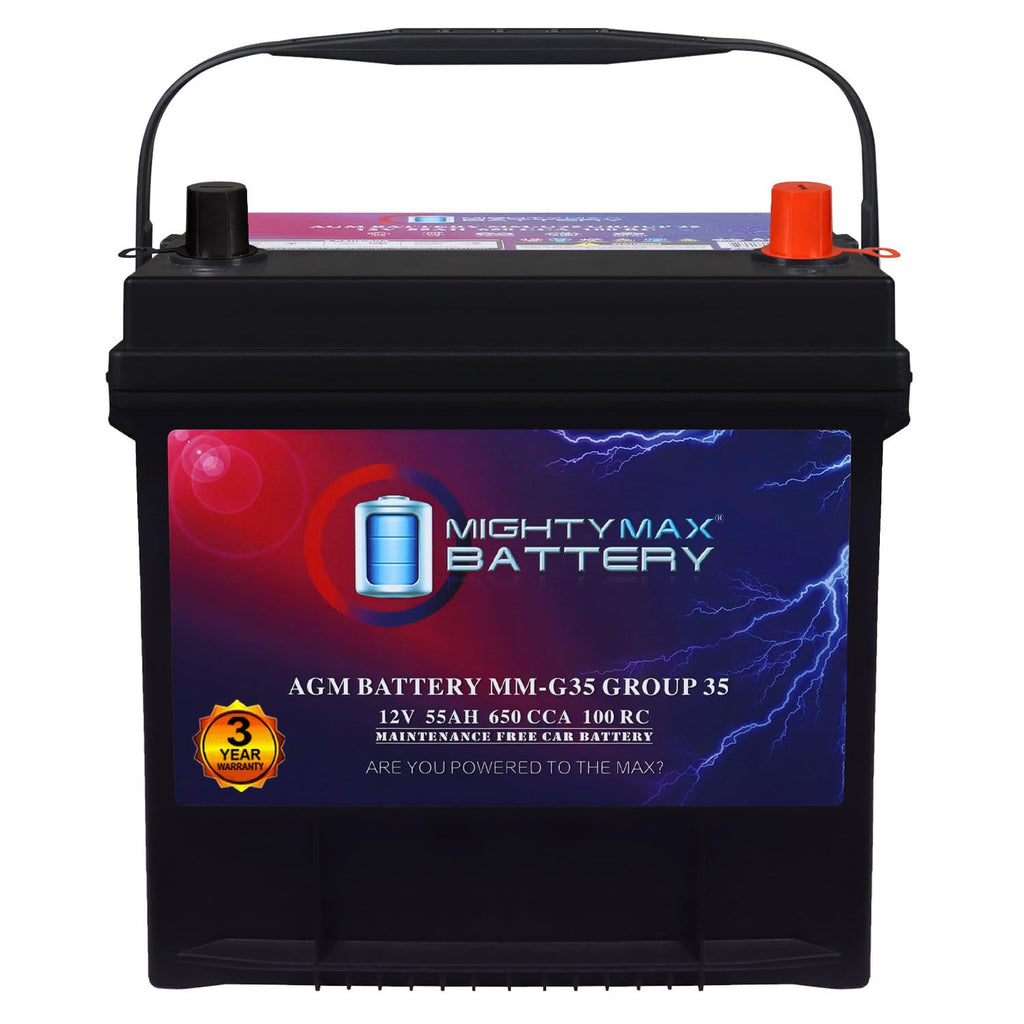 12V 55Ah AGM 650 CCA Replacement Battery B645