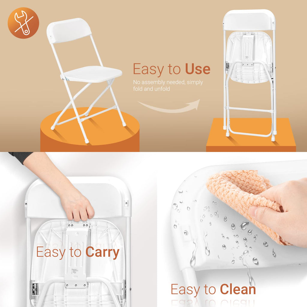 White 10 Pack Folding Chair G342585
