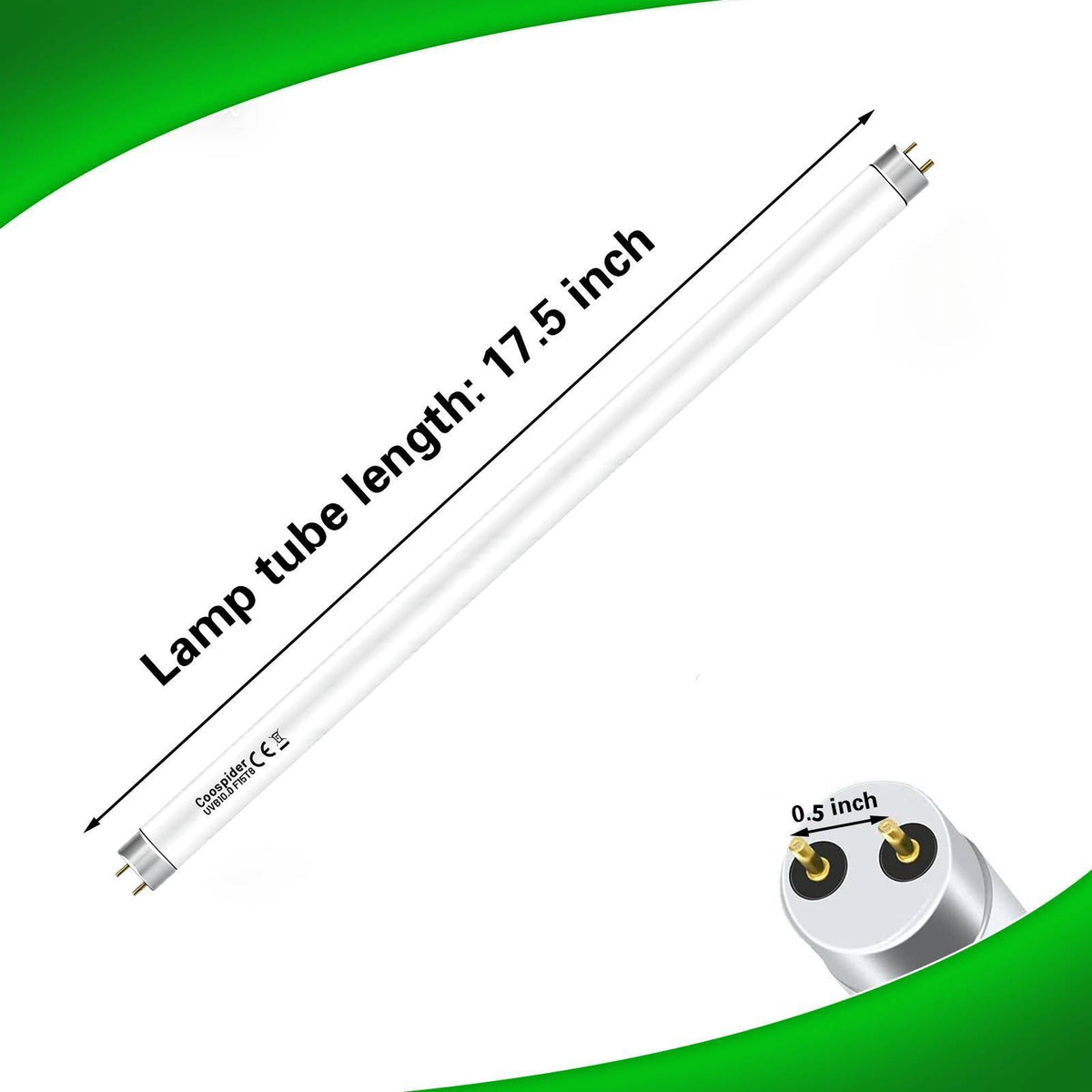 18 Inch 15 Watt UVB 10.0 Fluorescent Reptile Light Fixture Kit E1039