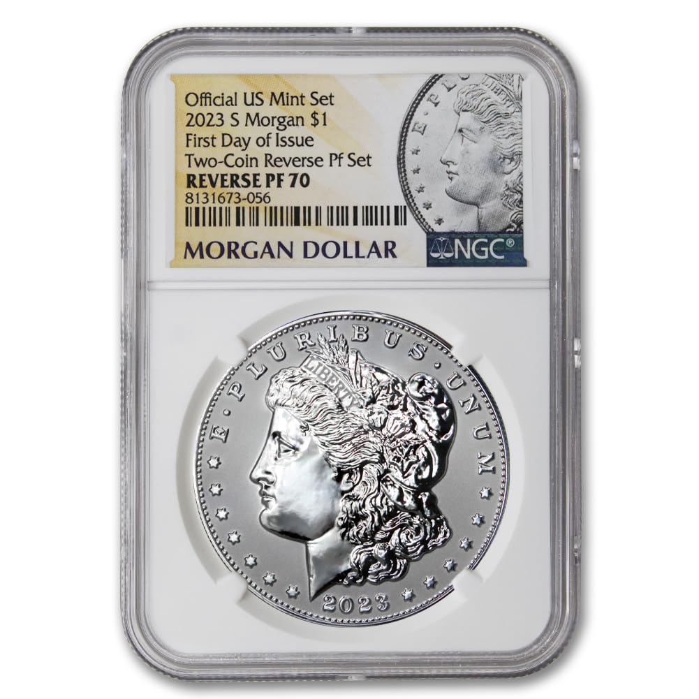 American Proof Silver Morgan and Peace $1 A18723