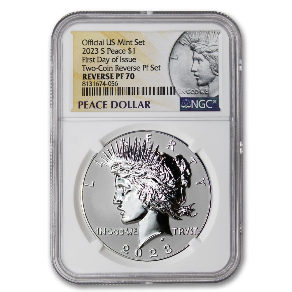 American Proof Silver Morgan and Peace $1 A18723
