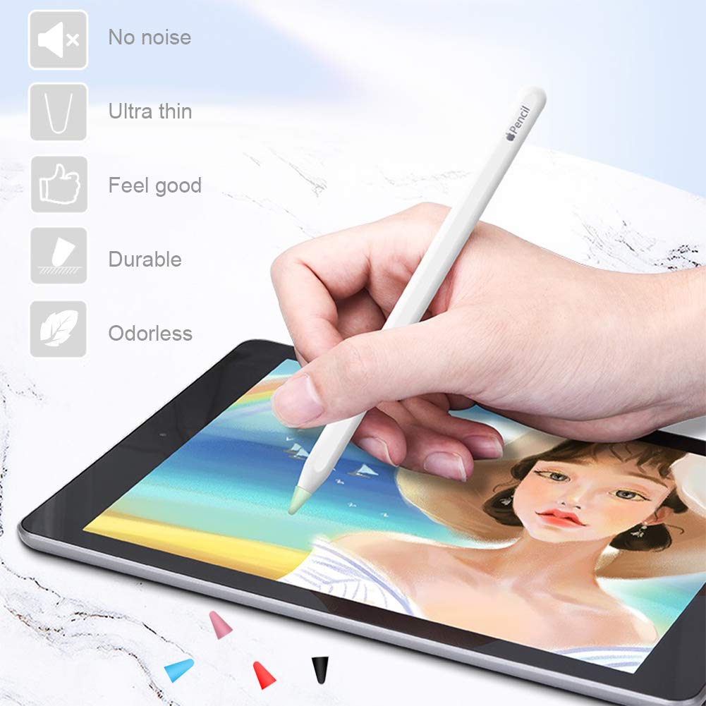 Silicone Pencil Tips Cover 60 PCS 10 Colors E167