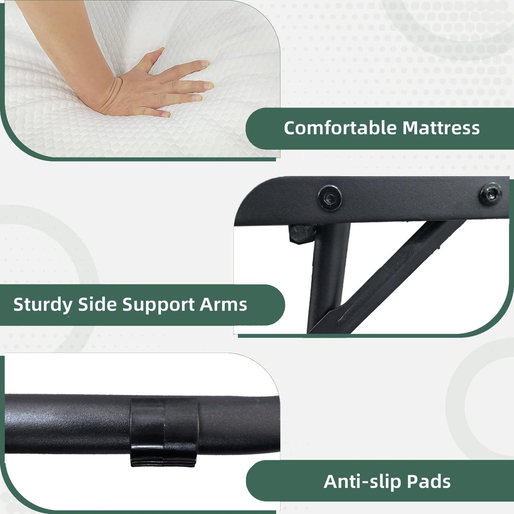 Folding Bed with Mattress Y46058