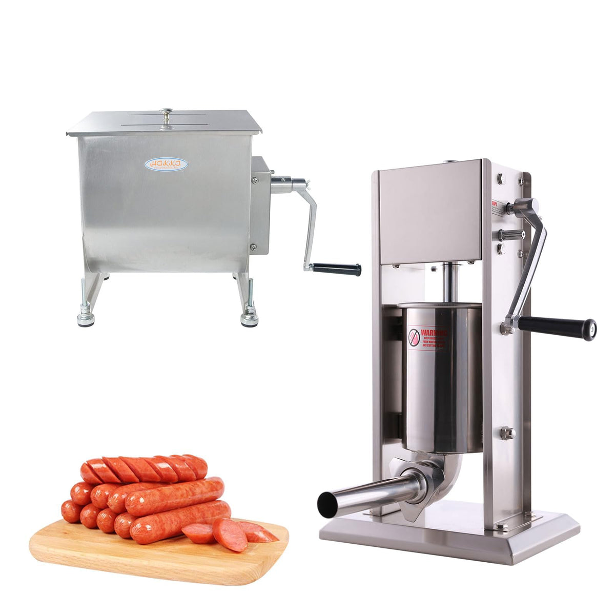 Stainless Steel Sausage Stuffer and Meat Mixer X254