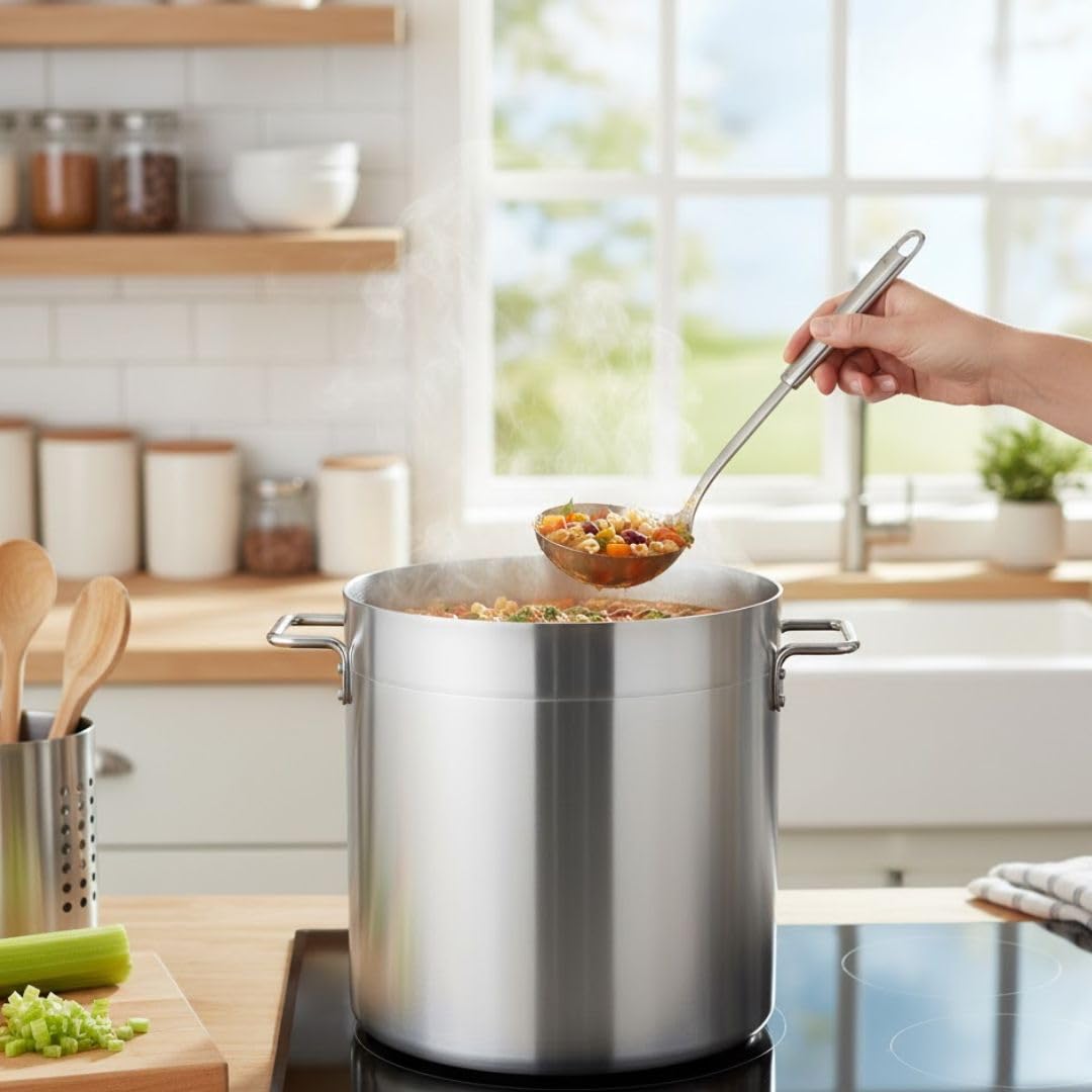 60 qt Aluminum Stock Pot F635