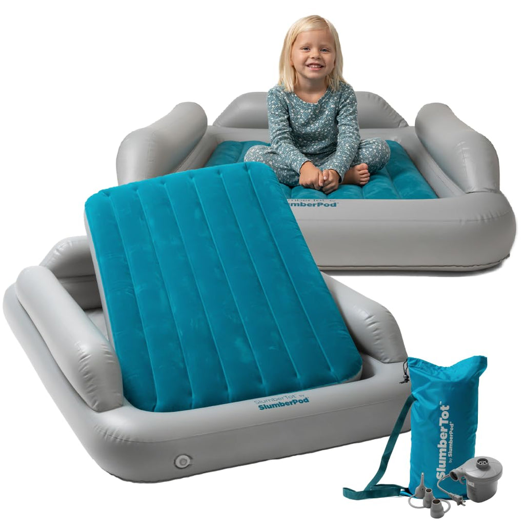 Inflatable Toddler Travel Bed with Safety Bumpers Y511