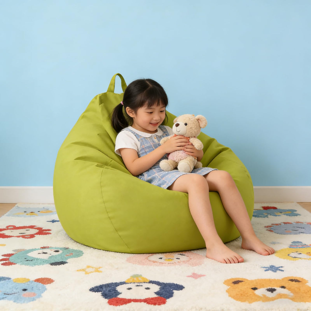 Yellow XL Bean Bag Chair Cover W1871