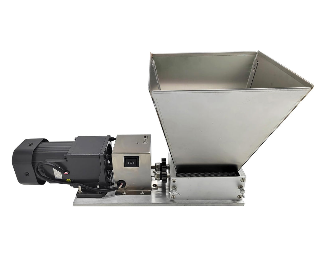 110V 60W 75RPM Stainless Steel Grain Mill with 4 Hopper and 2 Rollers F9875