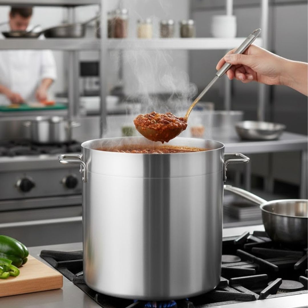 60 qt Aluminum Stock Pot F635