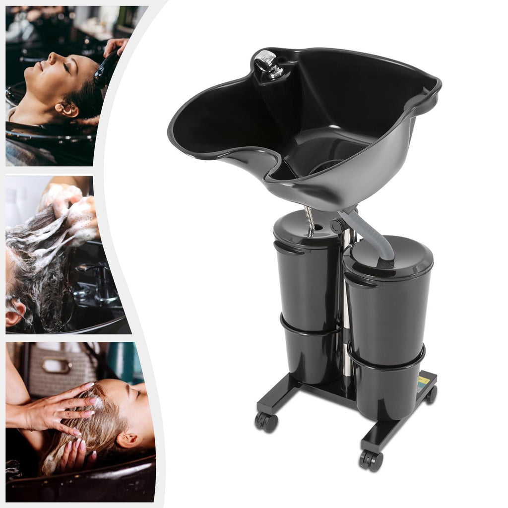 Portable Shampoo Bowl with Electric Pump and Foot Pedal K945793