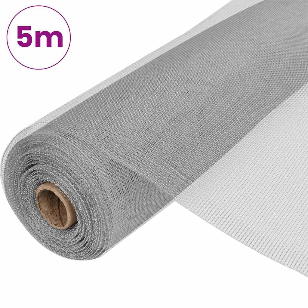 Aluminum Mesh Screen 39.4x196.9 Inches Silver G1977