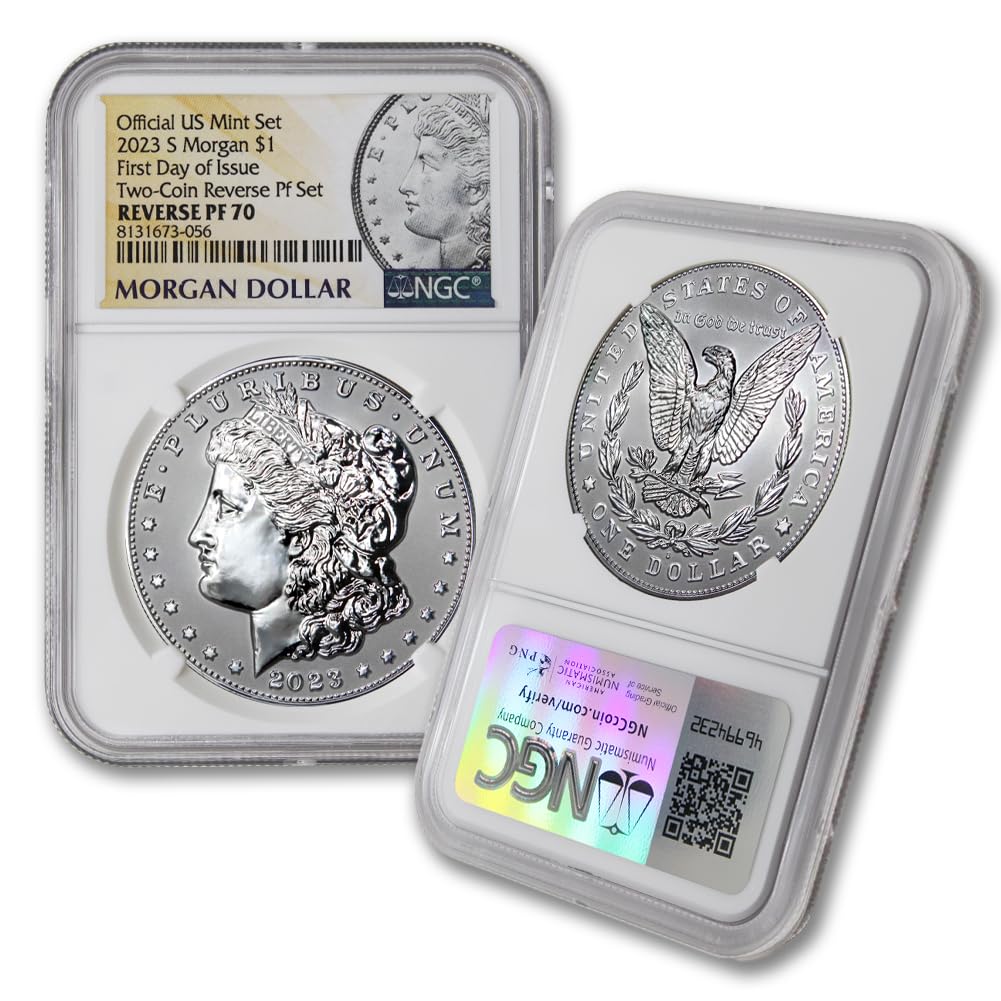 American Proof Silver Morgan and Peace $1 A18723