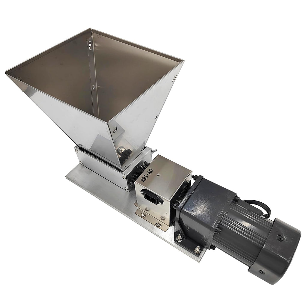 110V 60W 75RPM Stainless Steel Grain Mill with 4 Hopper and 2 Rollers F9875