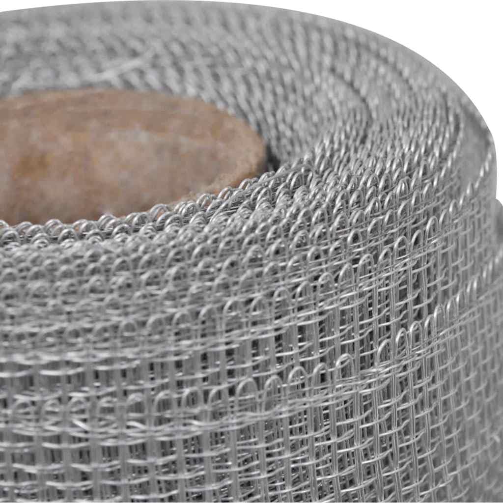 Aluminum Mesh Screen 39.4"x196.9" Silver O55798