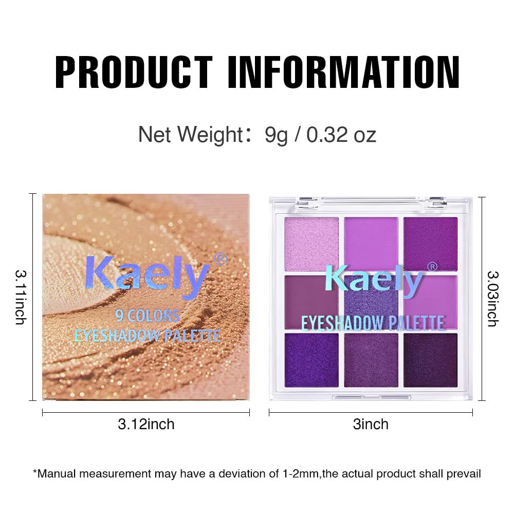 9 Colors Matte Shimmer Metallic Eyeshadow Palette Z524850