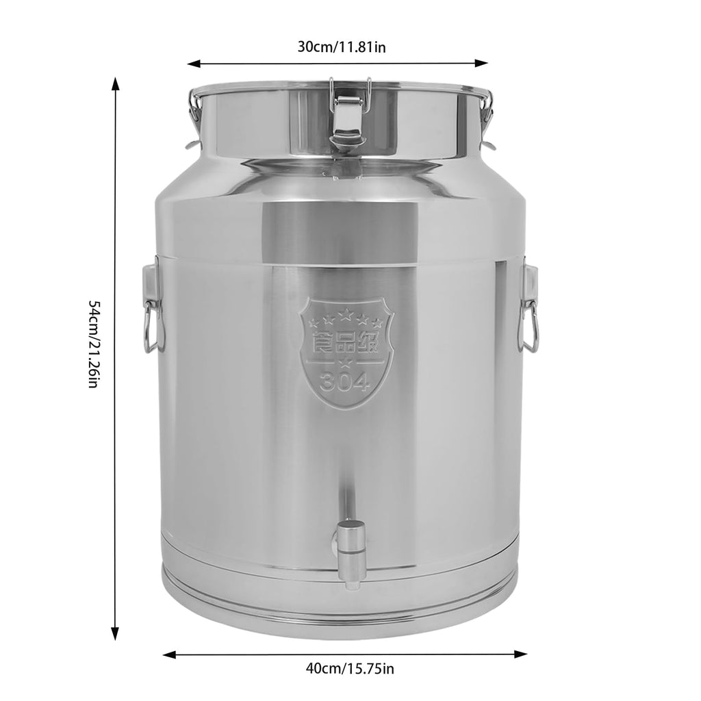 304 Stainless Steel Milk Can with Spigot K431351