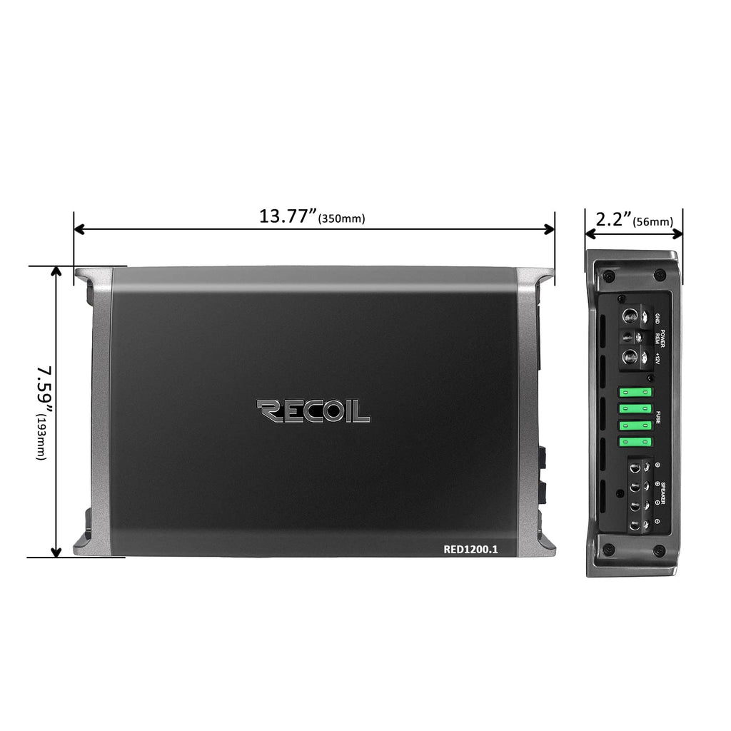 2500W Class D Car Audio Mono Block Subwoofer Amplifier H4568