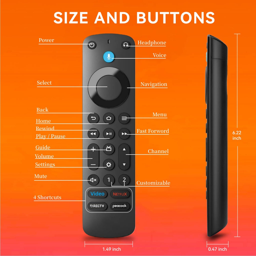 TV Remotes with Voice Control C8155