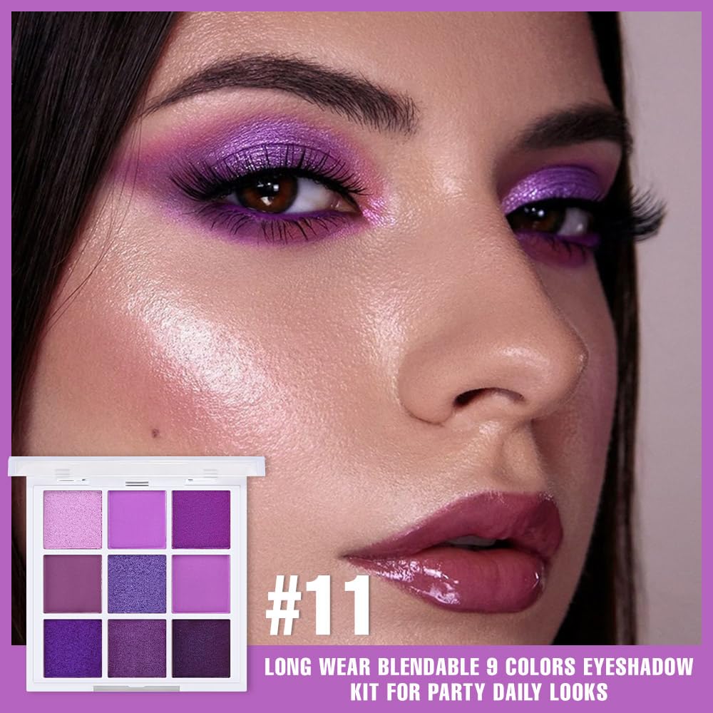 9 Colors Matte Shimmer Metallic Eyeshadow Palette Z524850
