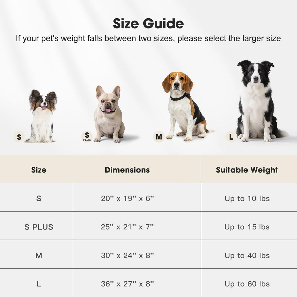 Medium Washable Dog Bed with Removable Cover Y254