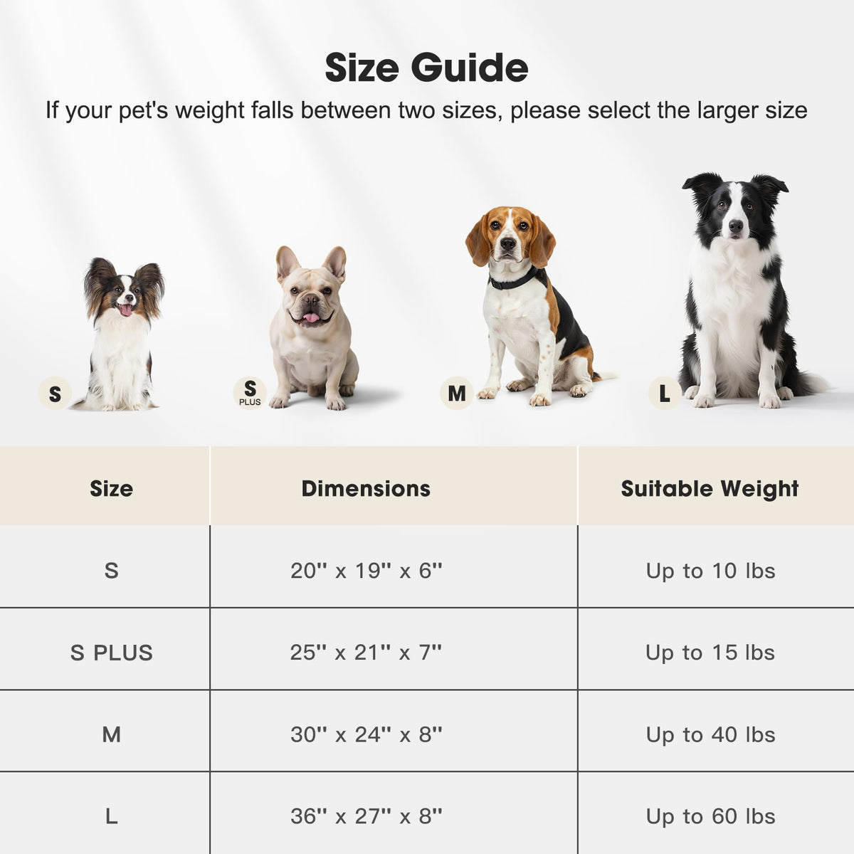 Medium Washable Dog Bed with Removable Cover Y254