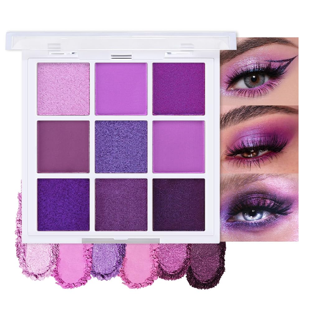 9 Colors Matte Shimmer Metallic Eyeshadow Palette Z524850