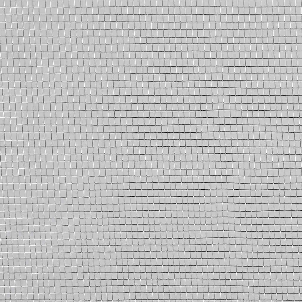 Aluminum Mesh Screen 39.4"x196.9" Silver O55798