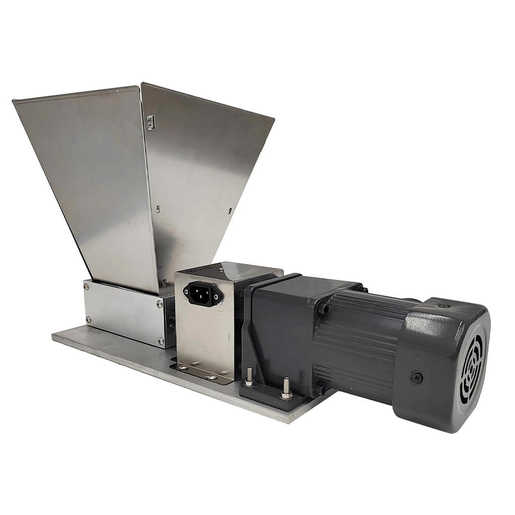 110V 60W 75RPM Stainless Steel Grain Mill with 4 Hopper and 2 Rollers F9875