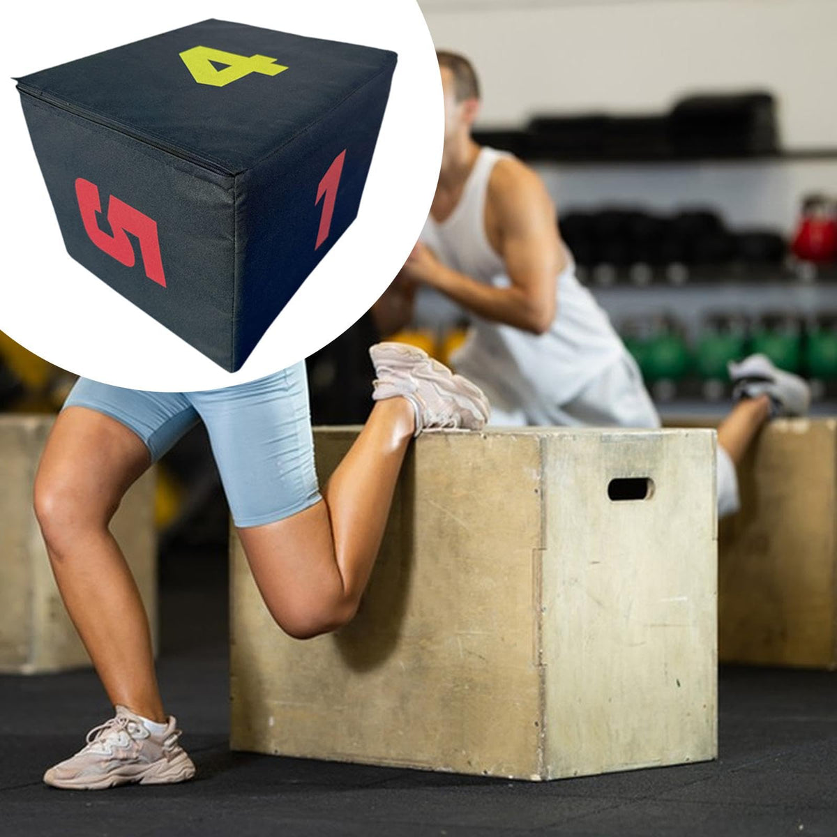 3-in-1 Non Slip Plyometric Jumping Box Z6840