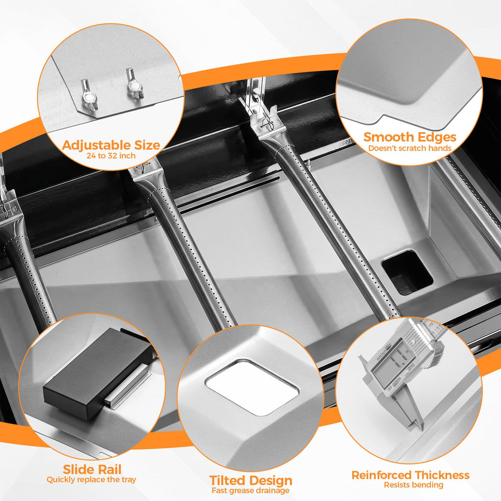 Adjustable Universal Grease Tray with Catch Pan T427574