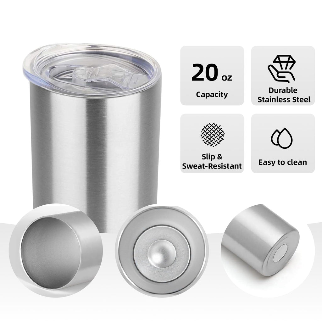 20 oz Stainless Steel Insulated Tumbler with Lid J435681