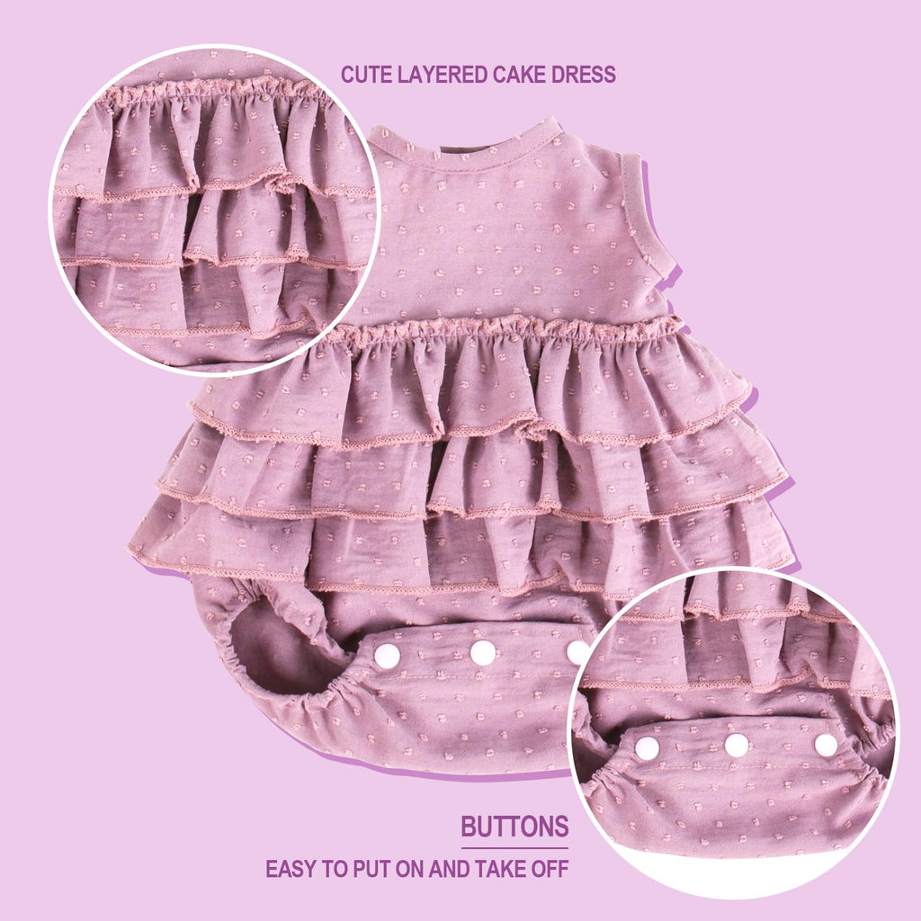 20 Inch Purple Dress Doll Clothing Set S178