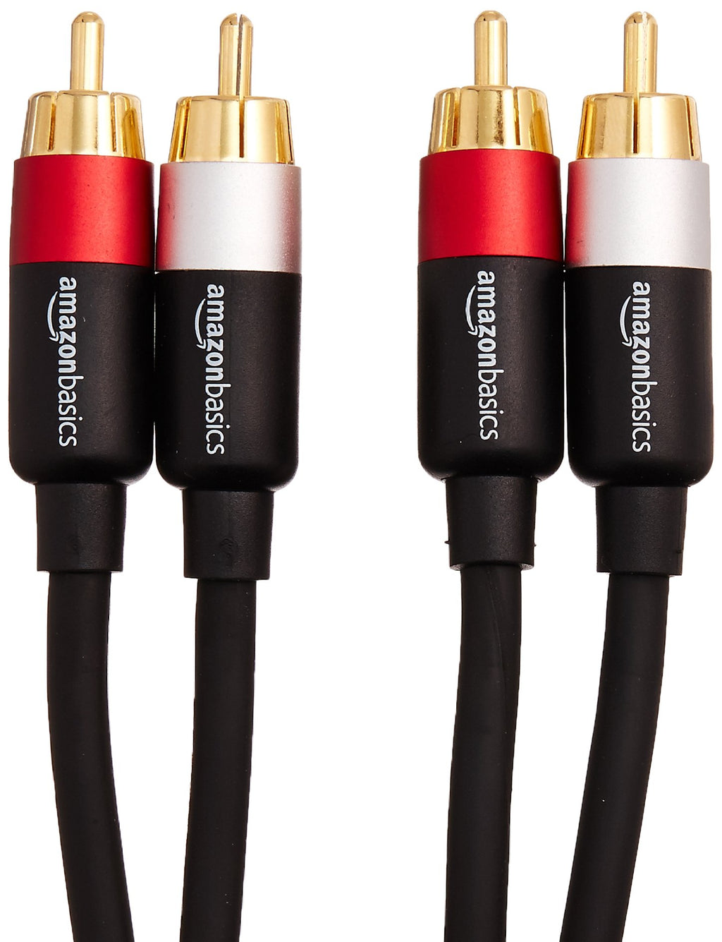 2 RCA Stereo Audio Cable, 4 Feet, Black T908611