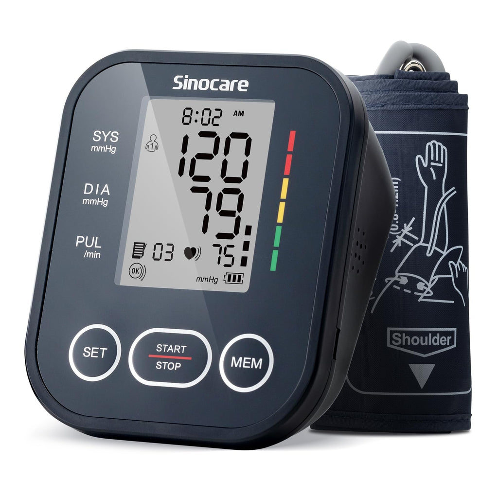 Upper Arm Blood Pressure Monitor with Adjustable Arm Cuff A600812