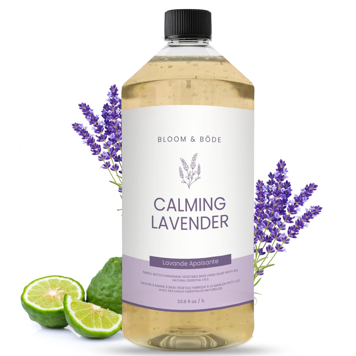 Liquid Hand Soap Refill With Essential Oils, Lavender Scent, 33.8 fl oz S867412