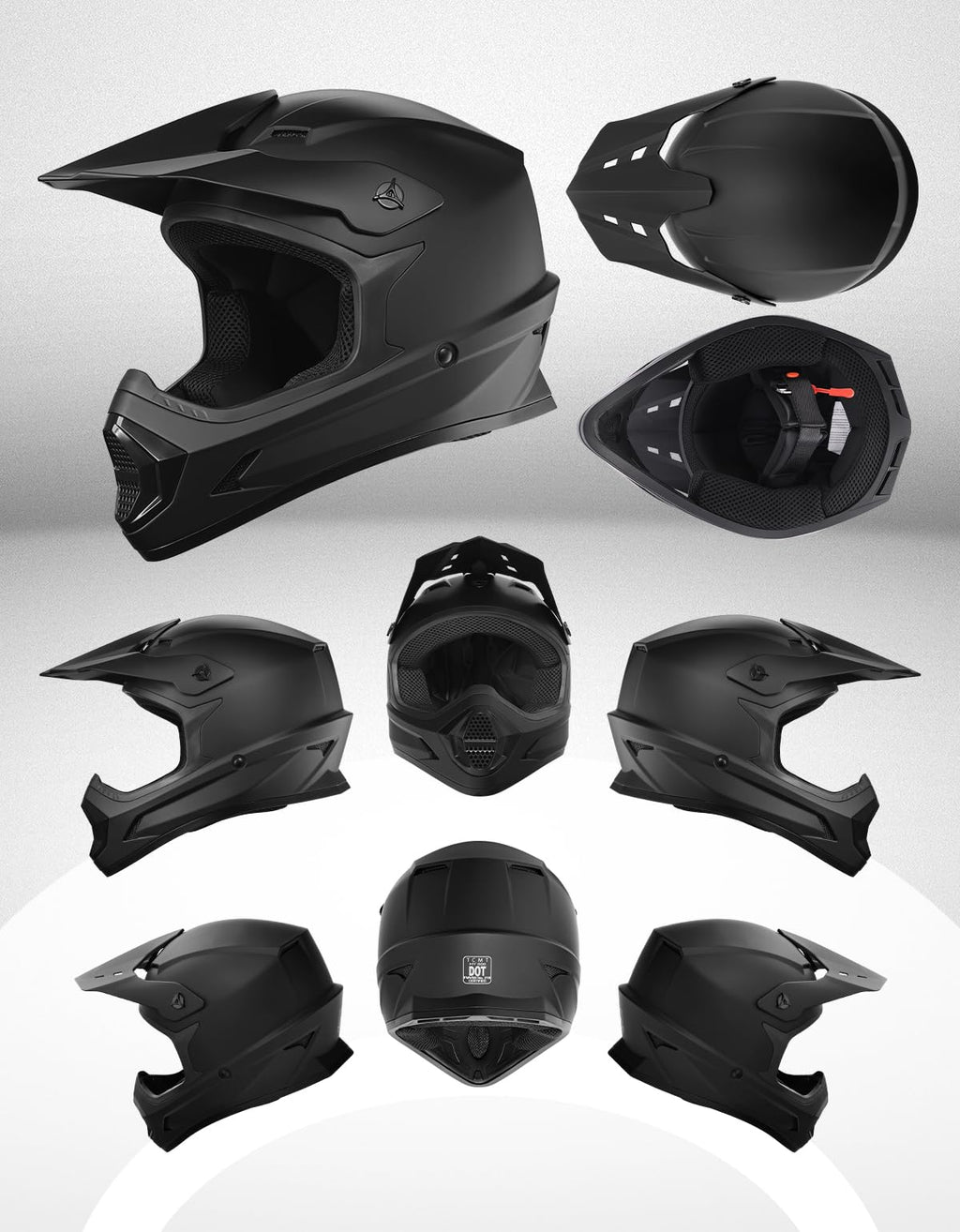 Kids DOT Approved Full Face Motocross Helmet L388