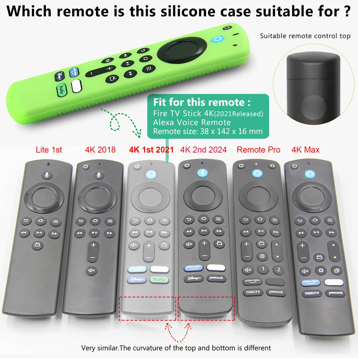 Silicone Remote Covers 3pcs Glow Green Blue Red C1937